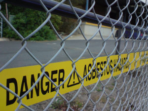 Danger Asbestos Hazard sign